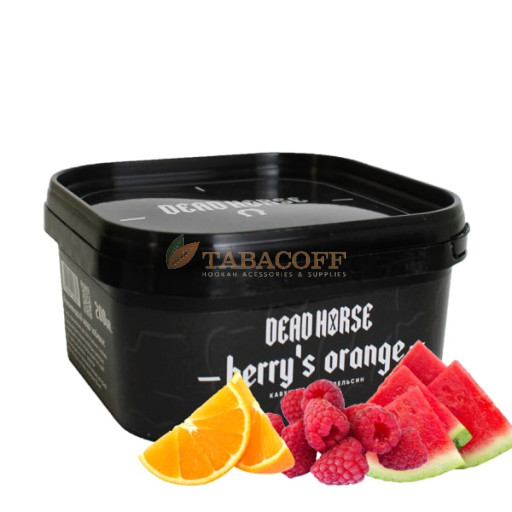 Табак для кальяна Dead Horse Berry's Orange (Арбуз, Малина, Апельсин) 200 гр